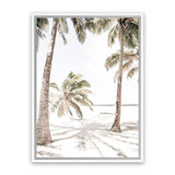 Shop Island Hammock II Photo Canvas Art Print-Boho, Coastal, Green, Photography, Photography Canvas Prints, Portrait, Tropical, View All, White-framed wall decor artwork