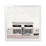Shop Marfa (Square) Art Print-Hamptons, Neutrals, Scandinavian, Square, Tropical, View All, White-framed painted poster wall decor artwork