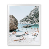 Shop Marina Piccola II Photo Art Print-Amalfi Coast Italy, Blue, Coastal, Green, Photography, Portrait, Tropical, View All-framed poster wall decor artwork