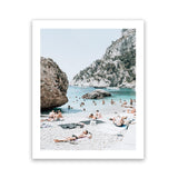 Shop Marina Piccola II Photo Art Print-Amalfi Coast Italy, Blue, Coastal, Green, Photography, Portrait, Tropical, View All-framed poster wall decor artwork