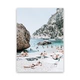 Shop Marina Piccola II Photo Canvas Art Print-Amalfi Coast Italy, Blue, Coastal, Green, Photography, Photography Canvas Prints, Portrait, Tropical, View All-framed wall decor artwork