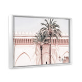 Shop Marrakesh Palace I Photo Canvas Art Print-Boho, Landscape, Moroccan Days, Photography, Photography Canvas Prints, Pink, Tropical, View All-framed wall decor artwork