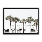 Shop Miami II Photo Canvas Art Print-Boho, Coastal, Green, Hamptons, Landscape, Photography, Photography Canvas Prints, Tropical, View All, White-framed wall decor artwork