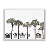 Shop Miami II Photo Canvas Art Print-Boho, Coastal, Green, Hamptons, Landscape, Photography, Photography Canvas Prints, Tropical, View All, White-framed wall decor artwork