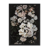 Shop Midnight Garden Canvas Art Print-Black, Florals, Hamptons, Portrait, Scandinavian, View All-framed wall decor artwork