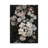 Shop Midnight Garden Canvas Art Print-Black, Florals, Hamptons, Portrait, Scandinavian, View All-framed wall decor artwork