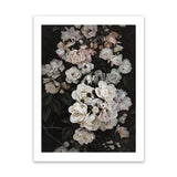 Shop Midnight Garden Art Print-Black, Florals, Hamptons, Portrait, Scandinavian, View All-framed painted poster wall decor artwork