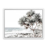 Shop Noosa I Photo Canvas Art Print-Boho, Coastal, Green, Landscape, Photography, Photography Canvas Prints, Tropical, View All, White-framed wall decor artwork