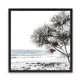 Shop Noosa I (Square) Photo Canvas Art Print-Boho, Botanicals, Coastal, Green, Photography, Photography Canvas Prints, Square, Tropical, View All, White-framed wall decor artwork