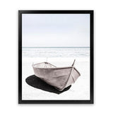 Shop Old Boat Photo Art Print-Coastal, Hamptons, Neutrals, Photography, Portrait, View All, White-framed poster wall decor artwork