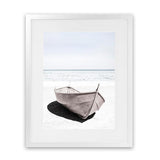 Shop Old Boat Photo Art Print-Coastal, Hamptons, Neutrals, Photography, Portrait, View All, White-framed poster wall decor artwork