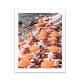 Shop One Fire Club I Photo Art Print-Amalfi Coast Italy, Coastal, Orange, Photography, Portrait, View All-framed poster wall decor artwork