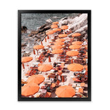 Shop One Fire Club I Photo Art Print-Amalfi Coast Italy, Coastal, Orange, Photography, Portrait, View All-framed poster wall decor artwork