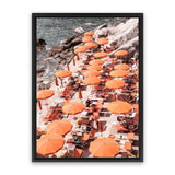 Shop One Fire Club I Photo Canvas Art Print-Amalfi Coast Italy, Coastal, Orange, Photography, Photography Canvas Prints, Portrait, View All-framed wall decor artwork