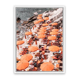 Shop One Fire Club I Photo Canvas Art Print-Amalfi Coast Italy, Coastal, Orange, Photography, Photography Canvas Prints, Portrait, View All-framed wall decor artwork