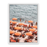 Shop One Fire Club II Photo Canvas Art Print-Amalfi Coast Italy, Coastal, Orange, Photography, Photography Canvas Prints, Portrait, View All-framed wall decor artwork