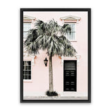 Shop Palm House I Photo Canvas Art Print-Boho, Botanicals, Green, Photography, Photography Canvas Prints, Pink, Portrait, Tropical, View All-framed wall decor artwork