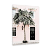 Shop Palm House I Photo Canvas Art Print-Boho, Botanicals, Green, Photography, Photography Canvas Prints, Pink, Portrait, Tropical, View All-framed wall decor artwork