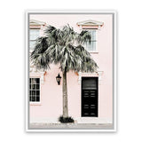 Shop Palm House I Photo Canvas Art Print-Boho, Botanicals, Green, Photography, Photography Canvas Prints, Pink, Portrait, Tropical, View All-framed wall decor artwork