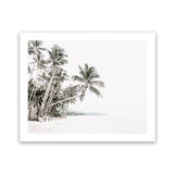 Shop Palm Island Photo Art Print-Boho, Coastal, Green, Landscape, Photography, Tropical, View All, White-framed poster wall decor artwork