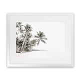 Shop Palm Island Photo Art Print-Boho, Coastal, Green, Landscape, Photography, Tropical, View All, White-framed poster wall decor artwork