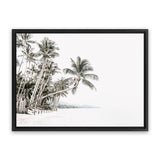 Shop Palm Island Photo Canvas Art Print-Boho, Coastal, Green, Landscape, Photography, Photography Canvas Prints, Tropical, View All, White-framed wall decor artwork