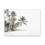 Shop Palm Island Photo Canvas Art Print-Boho, Coastal, Green, Landscape, Photography, Photography Canvas Prints, Tropical, View All, White-framed wall decor artwork