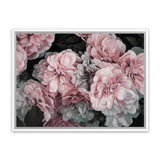 Shop Pink Blooms Canvas Art Print-Botanicals, Florals, Hamptons, Landscape, Pink, View All-framed wall decor artwork