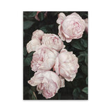 Shop Pink Roses Canvas Art Print-Florals, Green, Hamptons, Pink, Portrait, View All-framed wall decor artwork