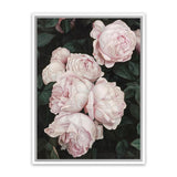 Shop Pink Roses Canvas Art Print-Florals, Green, Hamptons, Pink, Portrait, View All-framed wall decor artwork