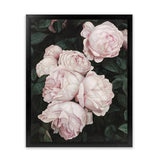 Shop Pink Roses Art Print-Florals, Green, Hamptons, Pink, Portrait, View All-framed painted poster wall decor artwork