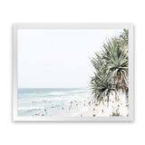 Shop Point Lookout Beach Photo Art Print-Coastal, Green, Landscape, Photography, Tropical, View All, White-framed poster wall decor artwork