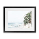 Shop Point Lookout Beach Photo Art Print-Coastal, Green, Landscape, Photography, Tropical, View All, White-framed poster wall decor artwork
