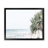 Shop Point Lookout Beach Photo Art Print-Coastal, Green, Landscape, Photography, Tropical, View All, White-framed poster wall decor artwork