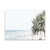 Shop Point Lookout Beach Photo Canvas Art Print-Coastal, Green, Landscape, Photography, Photography Canvas Prints, Tropical, View All, White-framed wall decor artwork