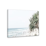 Shop Point Lookout Beach Photo Canvas Art Print-Coastal, Green, Landscape, Photography, Photography Canvas Prints, Tropical, View All, White-framed wall decor artwork