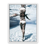 Shop Pool Days Photo Canvas Art Print-Blue, People, Photography, Photography Canvas Prints, Portrait, View All-framed wall decor artwork