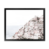Shop Positano I Photo Art Print-Amalfi Coast Italy, Coastal, Landscape, Photography, Pink, View All, White-framed poster wall decor artwork