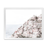 Shop Positano I Photo Art Print-Amalfi Coast Italy, Coastal, Landscape, Photography, Pink, View All, White-framed poster wall decor artwork