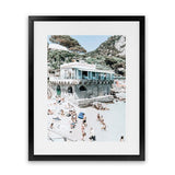 Shop Ristorante Ciro II Photo Art Print-Amalfi Coast Italy, Blue, Coastal, Green, Photography, Portrait, Tropical, View All-framed poster wall decor artwork
