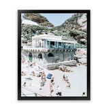 Shop Ristorante Ciro II Photo Art Print-Amalfi Coast Italy, Blue, Coastal, Green, Photography, Portrait, Tropical, View All-framed poster wall decor artwork