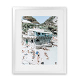 Shop Ristorante Ciro II Photo Art Print-Amalfi Coast Italy, Blue, Coastal, Green, Photography, Portrait, Tropical, View All-framed poster wall decor artwork