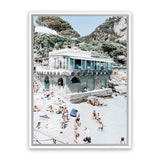 Shop Ristorante Ciro II Photo Canvas Art Print-Amalfi Coast Italy, Blue, Coastal, Green, Photography, Photography Canvas Prints, Portrait, Tropical, View All-framed wall decor artwork