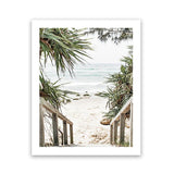 Shop Wategos Beach I Photo Art Print-Boho, Coastal, Green, Hamptons, Nature, Photography, Portrait, Tropical, View All-framed poster wall decor artwork