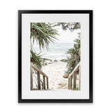 Shop Wategos Beach I Photo Art Print-Boho, Coastal, Green, Hamptons, Nature, Photography, Portrait, Tropical, View All-framed poster wall decor artwork