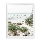 Shop Wategos Beach II Photo Art Print-Boho, Coastal, Green, Photography, Portrait, Tropical, View All-framed poster wall decor artwork