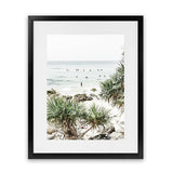 Shop Wategos Beach II Photo Art Print-Boho, Coastal, Green, Photography, Portrait, Tropical, View All-framed poster wall decor artwork