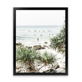Shop Wategos Beach II Photo Art Print-Boho, Coastal, Green, Photography, Portrait, Tropical, View All-framed poster wall decor artwork