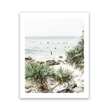 Shop Wategos Beach II Photo Art Print-Boho, Coastal, Green, Photography, Portrait, Tropical, View All-framed poster wall decor artwork