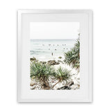 Shop Wategos Beach II Photo Art Print-Boho, Coastal, Green, Photography, Portrait, Tropical, View All-framed poster wall decor artwork